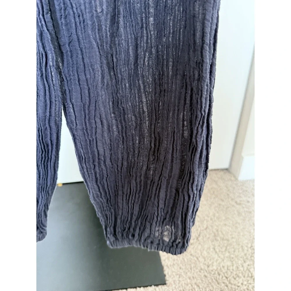 tory burch gauze jumpsuit navy crinkle Size M Coastal Resort Lightweight